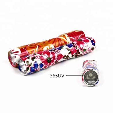 New Design Hot Selling Aluminium alloy printed uv Flashlight